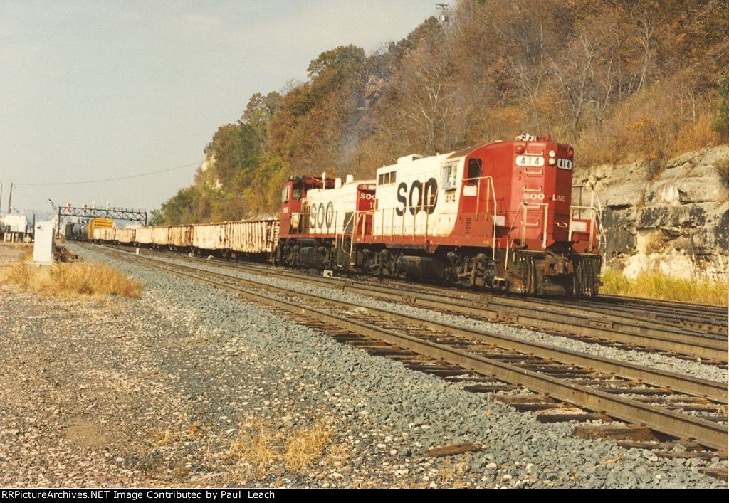 Local returns  east approaching the yard